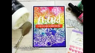 Dimensional Background with Distress Ink Refills + Embossing Paste