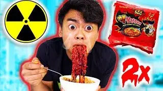 NUCLEAR FIRE NOODLE CHALLENGE! 2x!