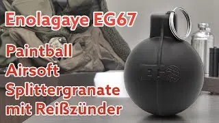 Enolagaye EG67 Splittergranate mit Rei&szlig;z&uuml;nder f&uuml;r Paintball & Airsoft &ndash; Effektstark | Kategorie P1