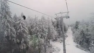 O plimbare cu telescaunul, #travel #winter #telescaun #traditional 