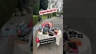 Cigar booth at  Via Verde Country Club,San Dimas,California 📍#shorts #short