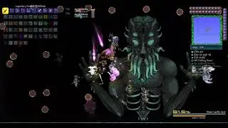Terraria calamity master mode Ragnarok (infernum+) beating the moon lord for the first time... 