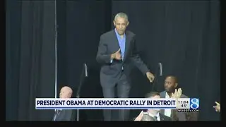 Obama rips Trump, GOP in fiery speeches for Midwest Dems