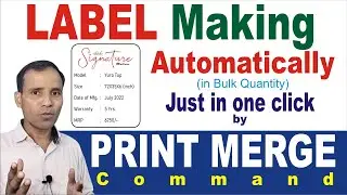 Label | Sticker | Tag Making Process just in one click