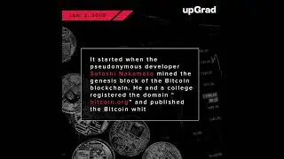 #Shorts - Birth of #cryptocurrency