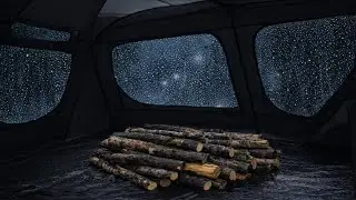 Cozy Camping Tent Rain ASMR | Sleep, Relax & Study