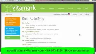 How To Setup A Autoship For Your Vitamark International Business