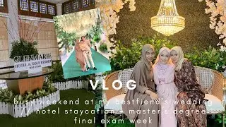 ✨ vlog - attending my bestfriend&rsquo;s wedding reception + final exam + reading 5 books at once 📚