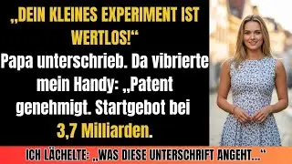 Beim Abendessen verkaufte Papa meine Forschung – Jetzt ist sie 3,7 Milliarden wert