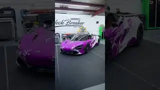Custom printed wrap for this beautiful McLaren 720s