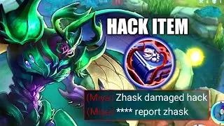 ZHASK DAMAGE HACK!UNLI SKILL + UNILI MANA! | ZHASK BEST BUILD 2022 |MLBB✓