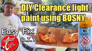 The  Fracer Garage Project  Corolla Vlog 5 : DIY Clearance Light  paint using  BOSNY ||FRACER & CO.