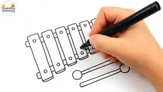 Simple Xylophone Drawing Tutorial | Easy Drawing for Children