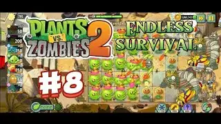 Plants vs. Zombie 2 Endless! Challenge using only Homing Thistle!