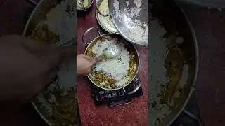Easy homemade chicken dum biryani recipe on induction stove #homemadecooking #biryani #biryanirecipe