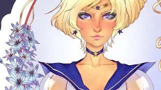 Sailor Moon - Uranus || Clip Studio Paint Speedpainting(Timelapse)
