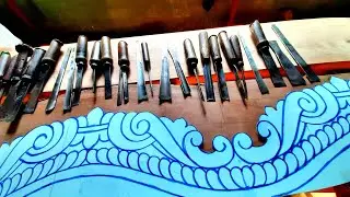 |beginners wood drawing tutorial|wood design drawing||UP wood art|