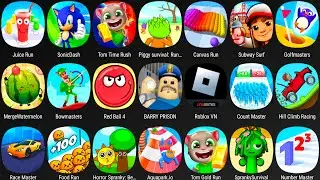 Roblox,Aquapark.io,Barry's Prison Run,Subway Surf,Count Master 3D,Hill Climb,Food Run,Tom Gold Run..