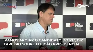‘Vamos apoiar o candidato do PL’, diz Tarcísio sobre disputa presidencial | #CentraldeNotícias