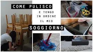 Come PULISCO e TENGO IN ORDINE il mio SOGGIORNO in 6 STEP/Affrontare le PULIZIE SETTIMANALI