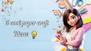 5 cool paper craft ideas 💡 | *DIY* |@rumaisaparvin036 