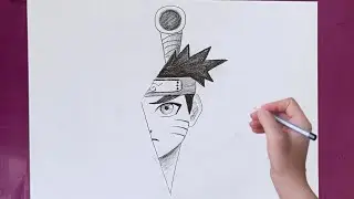 How to Draw Anime Face with Sword | Step by Step Sketch