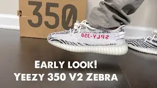 EARLY LOOK!!: ADIDAS YEEZY 350 V2 (ZEBRA) - UNBOXING REVIEW & ON FEET