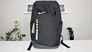 Unboxing/Reviewing The Nike Hoops Elite Black/Anthracite/Metallic Silver Backpack (On Body)
