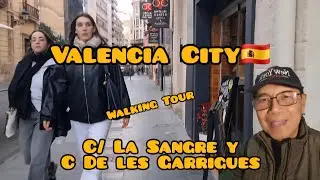 Walking Tour Around Calle La Sangre and Calle De les Garrigues, Valencia City, Spain/ 2026