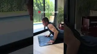 One of the most common mistakes in vinyasa yoga