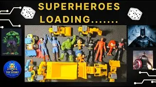 💪 Superheroes Loaded on JCBs & Trucks | How Powerful Machines Handle Heroes..Lets check the Power 🚜🔥