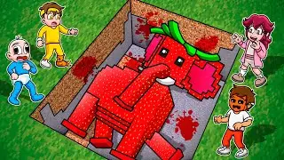 Encontré un BRAINROT ENTERRADO en Minecraft 😱 BEBE NOOB