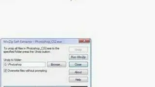 Photoshop unzip