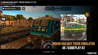 INDIAN RAILWAY TRAIN SIMULATOR | GAMEPLAY #2 | TRAIN GAMEPLAY | 4K GAMING | R.G.S. GAMING