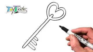 How to Draw a Key | Easy Step by Step Drawing Tutorial