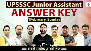 UPSSSC Junior Assistant Exam Answer Key, 1 February Sunday PAPER Complete  Exam Analysis...TargetOn