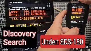 Uniden SDS150 - Discovery Mode ( Cutom Freq Search)