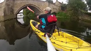 Kayaking the Great Ouse and Cooks Backwater at Huntingdon