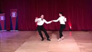 ESDC 2015 - Open Lindy Hop Classic Showcase - Prelims - Leonardo Ostaggio & Elle Brenecki