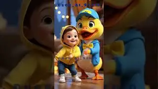 Baby and Duck Dance Together | Cute and Fun Kids Video 🐥💛🎶a ram Sam Sam Sam #vairalvideo #duckling