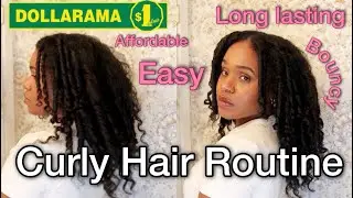 DOLLAR STORE CURLY HAIR ROUTINE | Surprising Results!