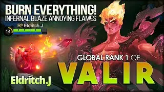 Infernal Blaze Burn Everything! Eldritch.J Global Rank 1 of Valir - Mobile Legends: Bang Bang