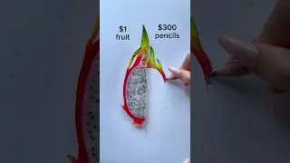 $1 vs $300 fruit drawing #pencilart #drawings #art #christmas #fruit #easydrawing #sketch