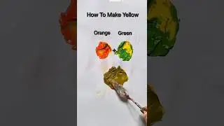 How To Make Yellow #colormixing #oddlysatisfying #yellowpaint#tappingsounds #asmr #asmrart