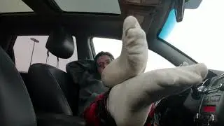 Post Gym Sock Tease (Car Tease)