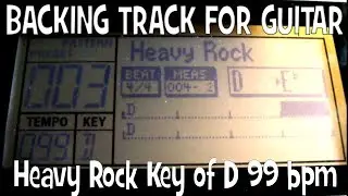 Backing Tracks For Guitar key of D Heavy Rock DR 880 99 bpm