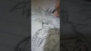 I draw goku and vegeta part 1