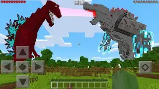 I Found MECHAGODZILLA vs GODZILLA BLOODBATH in Minecraft Pocket Edition...