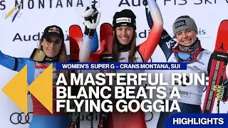 A Masterful Run: Blanc Beats A Flying Goggia | Highlights | FIS Alpine