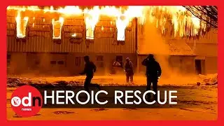 Heroic Dog Rescue Caught on Firefighter's Helmet Camera